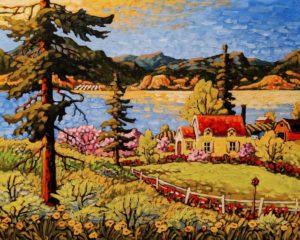 SOLD "The Light of a Late Spring," by Rod Charlesworth 24 x 30 - oil $2890 Unframed