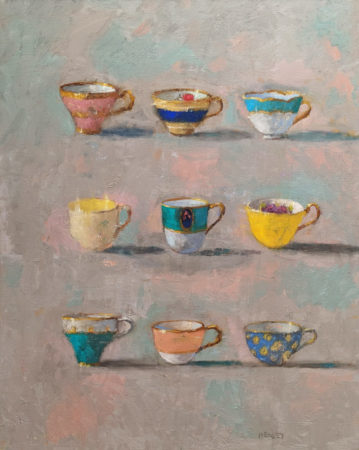 "Nine Cups," by Paul Healey 24 x 30 - oil $2200 Unframed