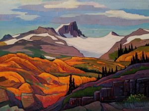 SOLD "Mitre Mountain, Stewart, B.C." by Nicholas Bott 30 x 40 - oil $6665 Unframed