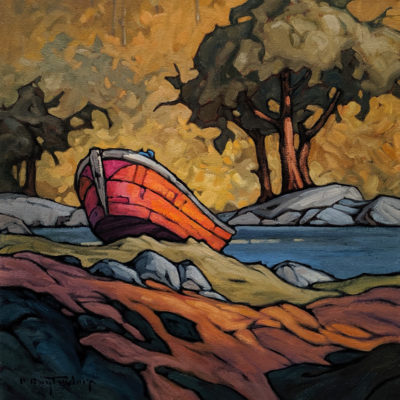 SOLD "A Quiet Cove," by Phil Buytendorp 16 x 16 - oil $1420 Unframed $1810 in show frame
