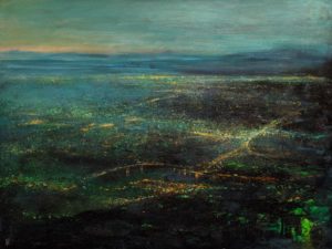SOLD "Dawn's Light," by William Liao 30 x 40 - acrylic $3600 Unframed
