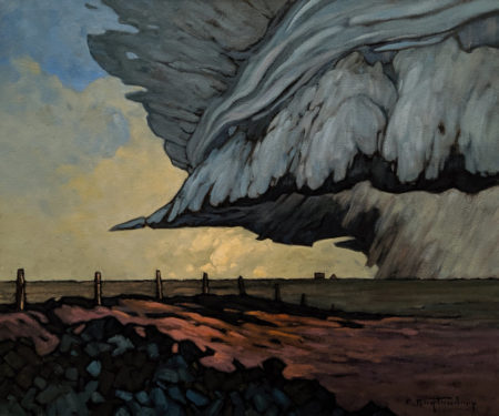 SOLD "Prairie Storm," by Phil Buytendorp 20 x 24 - oil $2000 Unframed $2385 in show frame