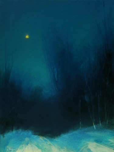 SOLD "Midnight," by David Lidbetter 12 x 16 - oil $1370 Unframed