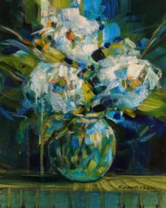 SOLD "Blue Vase," by Janice Robertson 8 x 10 - acrylic $450 Unframed