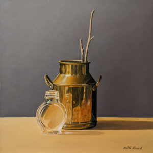 SOLD "Brass Can," by Keith Hiscock 12 x 12 - oil $975 Unframed