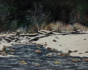 "Chilly Waters," by Merv Brandel 8 x 10 - oil $900 Unframed