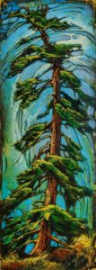 SOLD "Don't Leave Anything Out," by David Langevin 10 x 28 - acrylic $1275 Unframed
