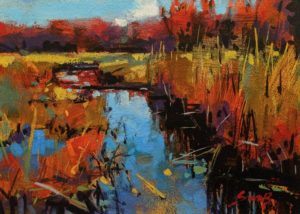 SOLD "Haliburton," by Mike Svob 5 x 7 - acrylic $470 Unframed $645 in show frame