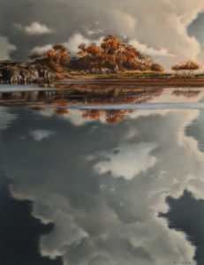 SOLD "Lagoon Sky," by Ray Ward 10 x 13 - oil $1225 Unframed