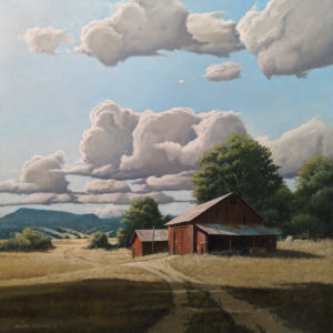 SOLD "Late Summer Days," by Keith Hiscock 20 x 20 - oil $2800 Unframed