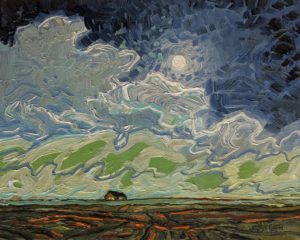 SOLD "Lunar Clouds," by Steve Coffey 8 x 10 - oil $740 Unframed $960 in show frame