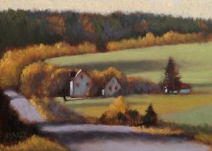 SOLD "Morning Shadows," by Paul Healey 5 x 7 - oil $275 Unframed $450 in show frame