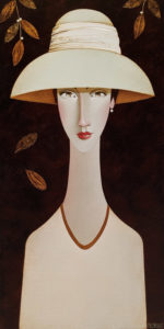 SOLD "Ophelia," by Danny McBride 12 x 24 - acrylic $1800 (thick canvas wrap)