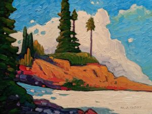 SOLD "Seymour Pines," by Nicholas Bott 9 x 12 - oil $1460 Unframed