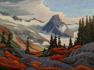 SOLD "Mamquam Mountain," by Nicholas Bott 36 x 48 - oil $7160 (thick canvas wrap)