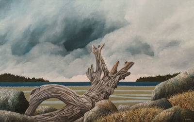 "Distant Thunder," by Ken Kirkby 30 x 48 - oil $4030 Unframed