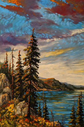 "Okanagan, North Vista," by Rod Charlesworth 24 x 36 - oil $3295 (thick canvas wrap)