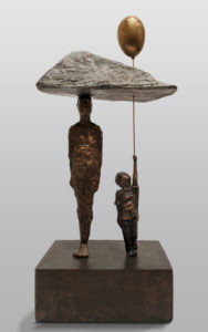 "Perfect Symmetry on a Cloudless Day," by Michael Hermesh 16" (H) x 7" (L) x 5" (W) - bronze No. 5 of edition of 15 $4200