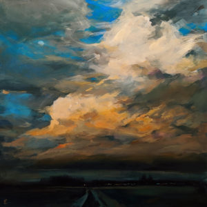 SOLD "Way Home," by William Liao 36 x 36 - acrylic $4300 (thick canvas wrap without frame)