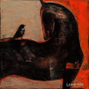 SOLD "Acceptance," by Lee Caufield 8 x 8 - acrylic $400 (unframed panel with 1 1/2" edges)