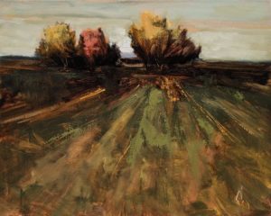 "Champ en automne" (Field in Autumn) by Robert P. Roy 16 x 20 - oil $1100 Unframed