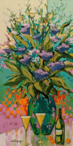 SOLD "It Will Be a Special Day," by Claudette Castonguay 12 x 24 - acrylic $700 Unframed
