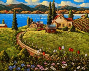 SOLD "Spring Fling, Okanagan," by Rod Charlesworth 24 x 30 - oil $2890 Unframed