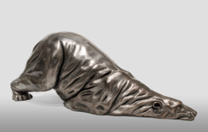 "Groomer," by Nicola Prinsen 22" (L) x 8" (H) x 8" (W) - bronze Edition of 100 - $4200