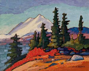 SOLD "Mount Baker View," by Nicholas Bott 8 x 10 - oil $1090 Unframed
