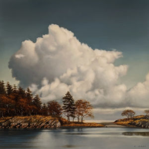 SOLD "Isthmus," by Ray Ward 16 x 16 - oil $1790 Unframed