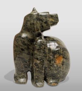 SOLD "Keep Your Distance," by Marilyn Armitage 9" (H) x 6 1/2" (L) - soapstone $800