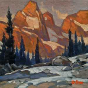 "Alpine Plateau," by Graeme Shaw 6 x 6 - oil $440 Unframed