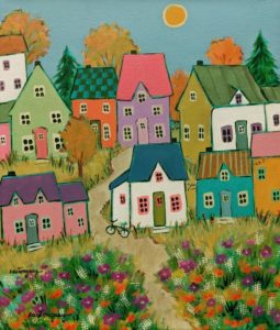 SOLD "At the End of the Summer," by Claudette Castonguay 10 x 12 - acrylic $390 Unframed