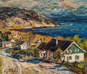 SOLD "Cap-aux-Oies, Charlevoix," by Raynald Leclerc 20 x 24 - oil $2500 Unframed