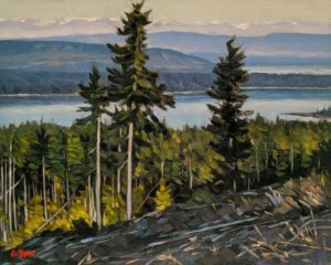 SOLD "Courtenay Spring," by Graeme Shaw 8 x 10 - oil $535 Unframed