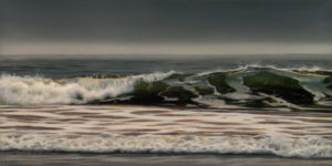 SOLD "December Grey," by Ray Ward 6 x 12 - oil $940 Unframed