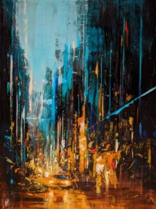 SOLD "Dreamscape 1," by William Liao 18 x 24 - acrylic $1650 Unframed