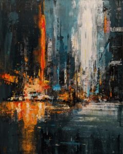 SOLD "Dreamscape 4," by William Liao 16 x 20 - acrylic $1235 Unframed