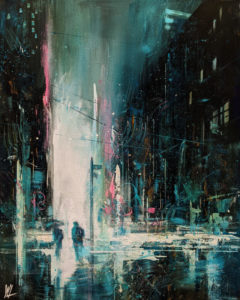 SOLD "Dreamscape 7," by William Liao 16 x 20 - acrylic $1235 Unframed