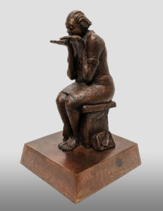 "The Fortune Teller" by Michael Hermesh 12 1/2" (H) x 7 1/2" (L) x 7" (W) - bronze Edition of 15 $5000