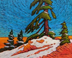 SOLD "On Seymour Mountain," by Nicholas Bott 8 x 10 - oil $1200 Unframed