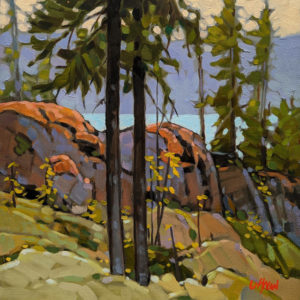 SOLD "Slope View," by Graeme Shaw 10 x 10 - oil $570 Unframed