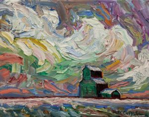 SOLD "Winter Mill," by Steve Coffey 7 x 9 - oil $660 Unframed