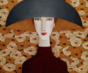 SOLD "Leona in Bloom," by Danny McBride 20 x 24 - acrylic $2560 (thick canvas wrap)