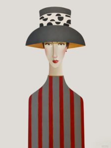 SOLD "Peyton in Polka Dots," by Danny McBride 30 x 40 - acrylic $4100 (thick canvas wrap)
