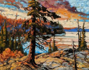 SOLD "September Hues, North Saskatchewan," by Rod Charlesworth 11 x 14 - oil $1220 Unframed