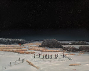 "We know where all the boys are," by Peter Shostak 24 x 30 - oil $5320 Unframed