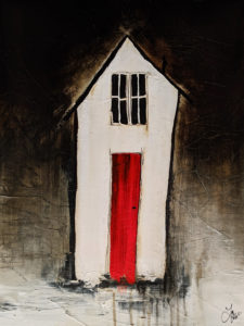 SOLD "Heart and Home," by Laura Harris 18 x 24 - acrylic $2200 (thick canvas wrap)