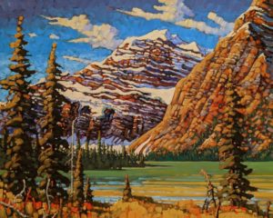 SOLD "Mt. Edith Cavell," by Rod Charlesworth 24 x 30 - oil $2890 Unframed