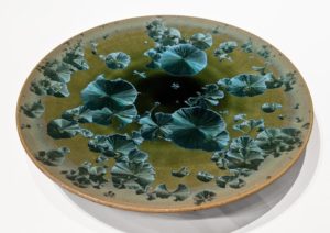 SOLD Wall-hang plate (BB-4610) by Bill Boyd ceramic – 12″ (W) $220